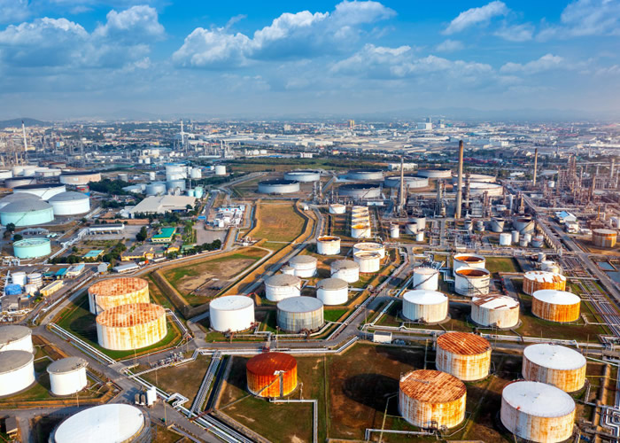 Industrial fuel supply delivery to manufacturing plant